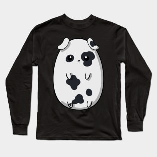 Cute guinea pig with black and white fur, kawaii guinea pig, guinea pig, Long Sleeve T-Shirt